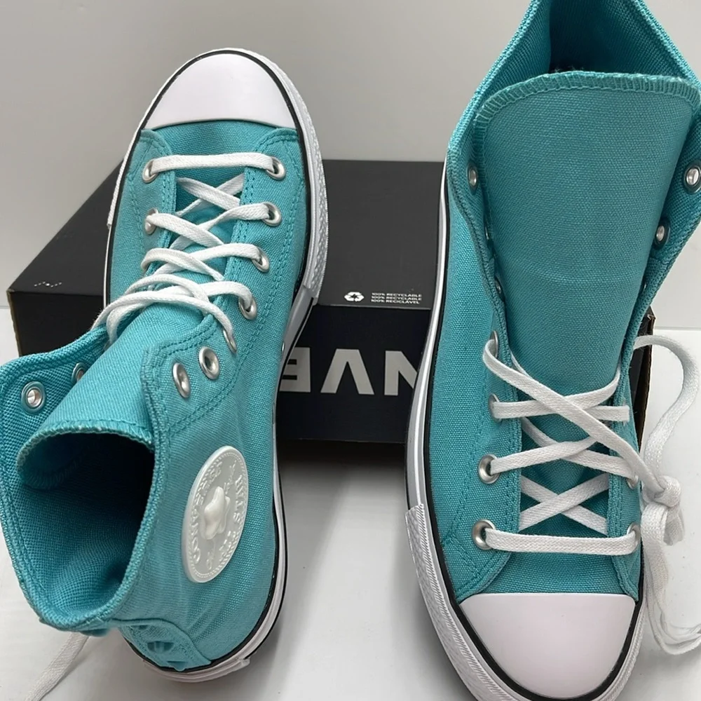 Converse WMNS CTAS LIFT HI
OCEAN DRIP/WHITE/BLACK A06492C Platforms Sneakers - Picture 12 of 16